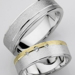 Burme od belog i žutog zlata sa brilijantima MM-010-80-B