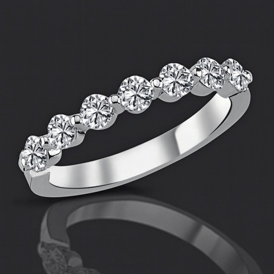 Prsten od belog zlata 0,80 CT-SI1-EF V-01-1120