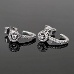 Mindjuše od belog zlata sa brilijantima 0.26ct 336-167