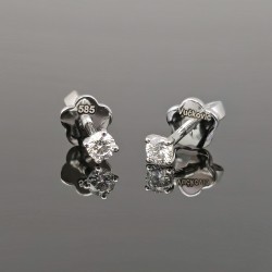 Minđuše belo zlato sa brilijantima 0,33ct si1-ef. 347-072