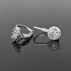 Minđuše od belog zlata sa cirkonima 42-164