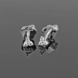 Minđuše od belog zlata sa brilijantima 0.09ct 233-127