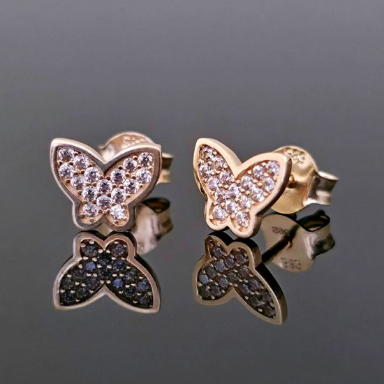 Minđuše od žutog zlata sa cirkonima 61-116