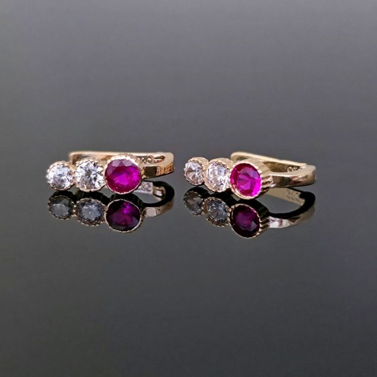 Minđuše od žutog zlata sa cirkonima 69-108