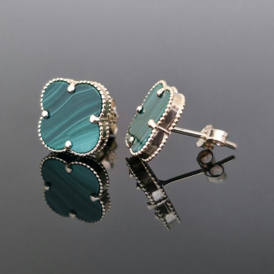 Minđuše od žutog zlata sa malahitom 34-179