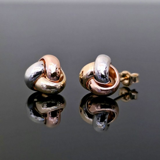 Minđuše od žutog, belog i roze zlata 35-138