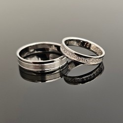 Burme od belog zlata sa brilijantima 0,30ct MM-56-75-B