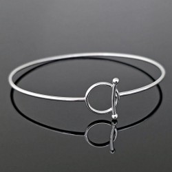 Narukvica alka od belog zlata 18-290