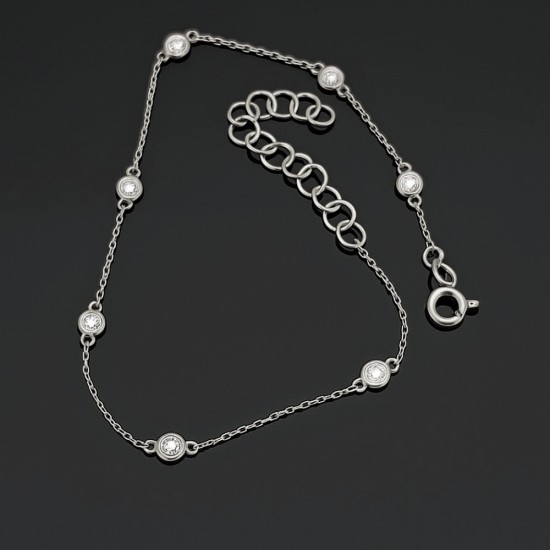 Narukvica sa dijamantima od belog zlata 318-200