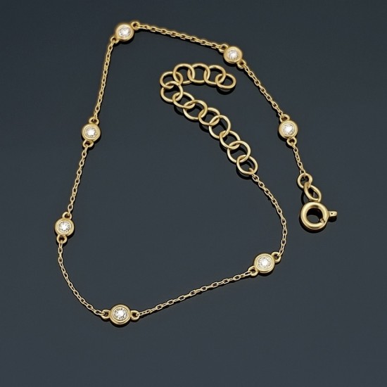 Narukvica sa dijamantima od zutog zlata 318-200