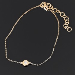 Narukvica sa dijamantom 0.05ct od žutog zlata 256-200