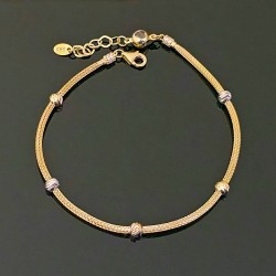 Narukvica žuto,roze i belo zlato 21-361