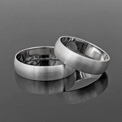Oble burme 5mm širine od belog zlata 8-5-60