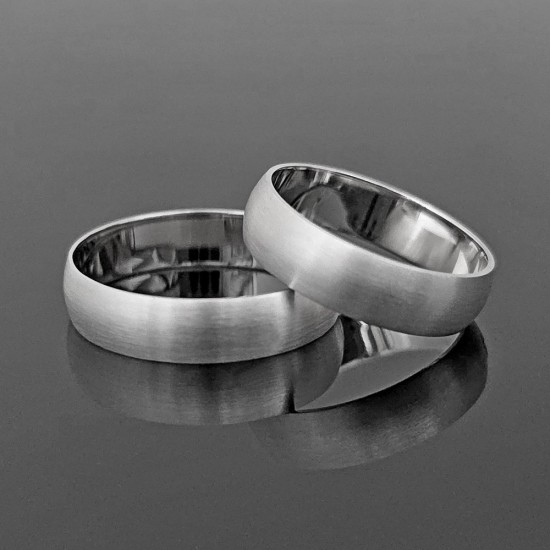 Oble burme 5mm širine od belog zlata 8-5-60