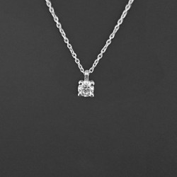 Ogrlica od belog zlata sa brilijantom 0.15ct 394-250