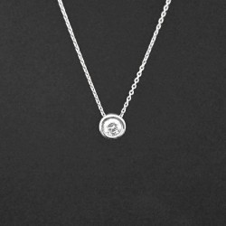 Ogrlica od belog zlata sa brilijantom 0.22ct 391-188