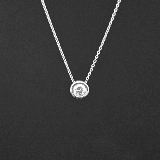 Ogrlica od belog zlata sa brilijantom 0.22ct 391-188