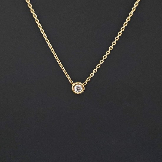 Ogrlica od žutog zlata sa brilijantom 0.03ct 179-143