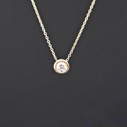 Ogrlica od žutog zlata sa brilijantom 0.15ct 430-250