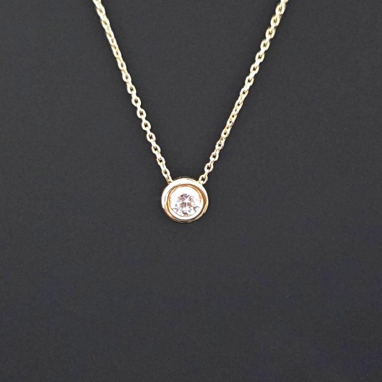 Ogrlica od žutog zlata sa brilijantom 0.15ct 430-250