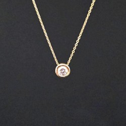 Ogrlica od žutog zlata sa brilijantom 0.22ct 391-196