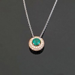Ogrlica sa smargdom i dijamantima. 1220-400