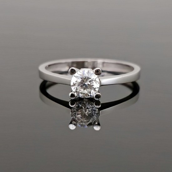 Prsten od belog zlata sa cirkonima 0101-164