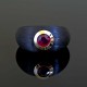 Prsten od karbona i žutog zlata sa rubinom od 0.60ct 1240-1200