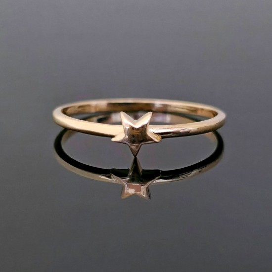 Prsten od žutog zlata, zvezda 4-085