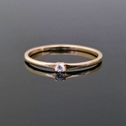 Prsten sa citrinom od žutog zlata 20-091