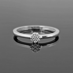 Prsten sa dijamantima 0.07ct od belog zlata 0506-148
