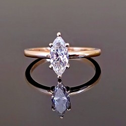 Prsten sa marqusie dijamantom 0.50ct 1170-500