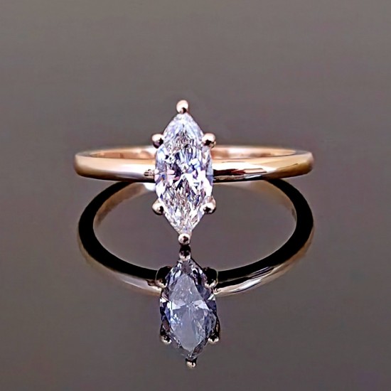 Prsten sa marqusie dijamantom 0.50ct 1170-500