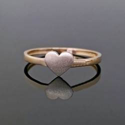 Prsten srce od žutog zlata 6-100