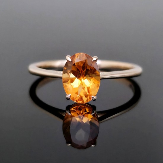 Prsten sa Citrinom 1,17ct od žutog zlata 241-237