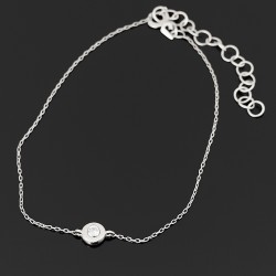 Narukvica sa dijamantom 0.05ct od belog zlata 256-200