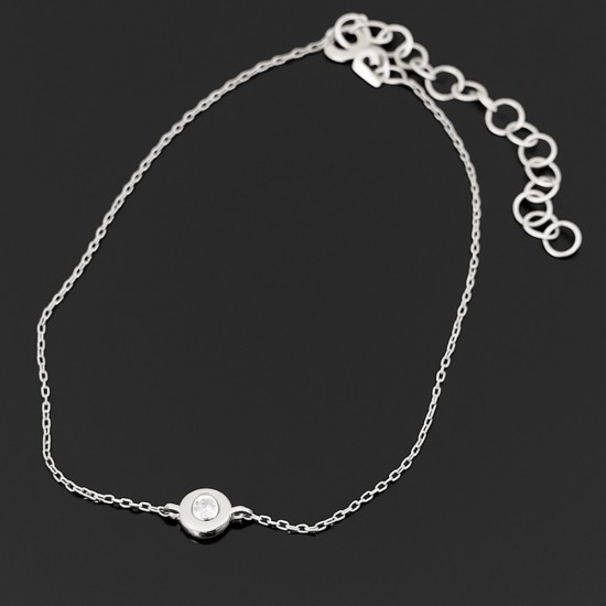 Narukvica sa dijamantom 0.05ct od belog zlata 256-200